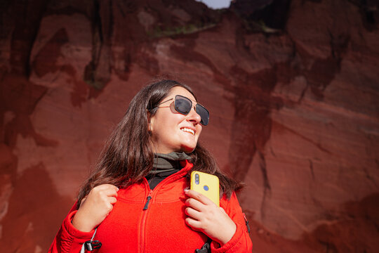 close up of vlogger girl