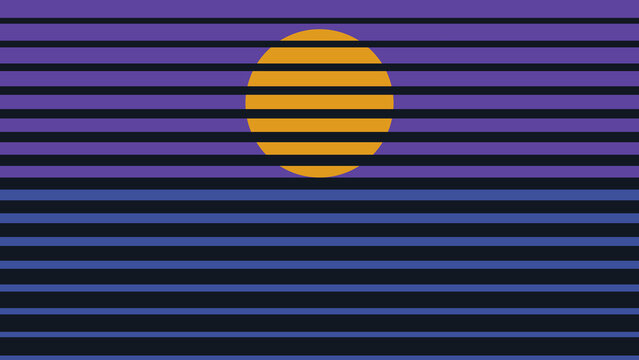 Abstract sunset