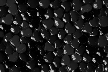 Black Hearts Wallpaper