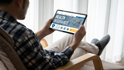 Health insurance web site modish registration system for easy form filling