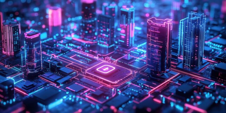 AI controlling a network of connected devices in a smart city