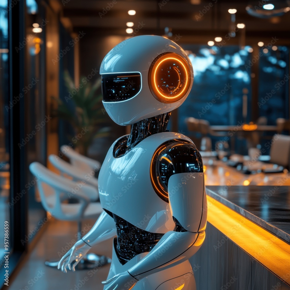 Poster ai-driven smart home with advanced automation and virtual assistant