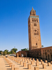 Fototapeta premium View of Koutoubia Mosque in Marrakech, Morocco