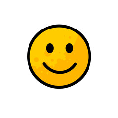 smile, smiling face - vector icon