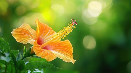   Flower detail with leafy surroundings