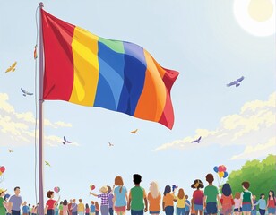 Naklejka premium A Textile Tribute to Culture and Unity