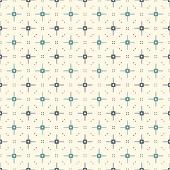 Outline minimalist seamless pattern with stylized repeating sparkle stars. Simple geometric ornament. Modern stylish texture. Scrapbook digital paper, textile print, page fill. Vector illustration