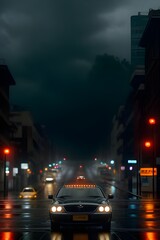 Obraz premium traffic in the city