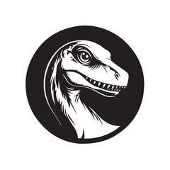 dinosaur in cartoon, doodle style . Image for t-shirt, web, mobile apps and ui. Isolated 2d vector illustration in logo, icon, sketch style, Eps 10, black and white. AI Generative
