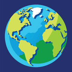 Obraz premium Happy earths rotation day banner design
