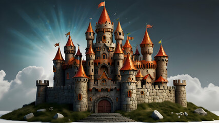 castle in the evening