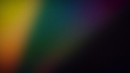 Moody 4K gradient background blending deep green, yellow, and purple tones. Ideal for creating atmospheric, dark designs, wallpapers, and banners. The grainy texture adds depth and richness