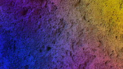 4K natural stone texture background with a vibrant gradient of blue, purple, and yellow tones. Perfect for rustic designs, wallpapers, banners, and creative backdrops