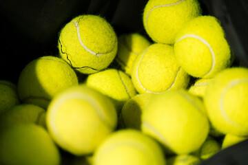 Close-Up of Tennis Balls