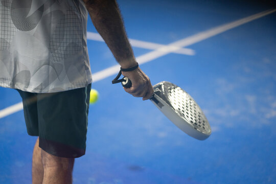 Close-Up of Padel Racket