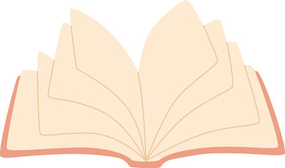 Opened Book Hand Drawn