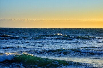 Fototapeta premium sunset over the sea