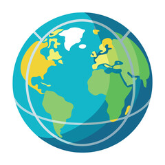 Naklejka premium Happy earths rotation day banner design