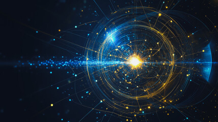 background Innovation network points Earth's surface wave background Abstract digital wave background information technology background The background is the background. gradient wave digital wave ban