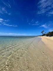 sand beach and blue sky