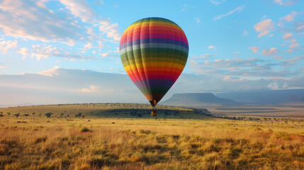  hot air balloon over kenia  