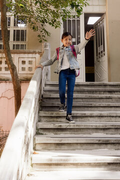 11 year old girl leaving school