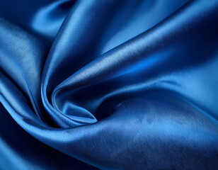Obraz premium Chic Blue Silk Satin Background in Trendy Color