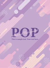 キュートでポップなメフレーム背景素材（メンフィス　見出し　タイトル　バナー　チラシ　セール）