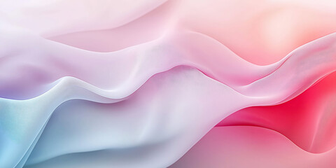 Fototapeta premium Soft pastel fabric waves creating a dreamy and elegant abstract background
