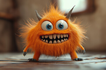 Fototapeta premium portrait of a funny monster