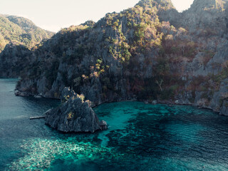 tropical island in the sea