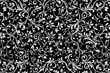 Simple yet elegant design featuring various flowers on a monochrome background