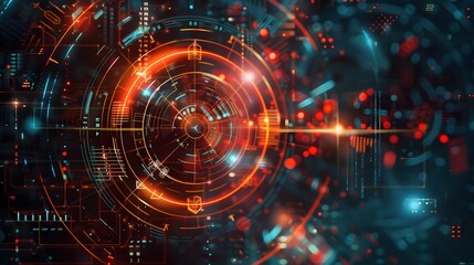 Obraz premium A abstract tech background