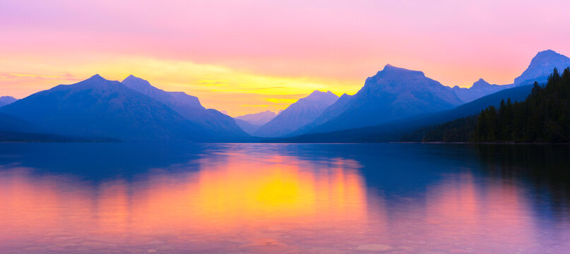 sunrise at Glacier National Park 