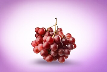 Fototapeta premium Small bunch of tasty fresh ripe red grape