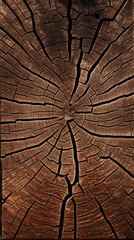 Fototapeta premium Halved Piece of Wood