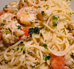 pasta with shrimps