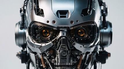 Fototapeta premium Close Up of a Robots Face