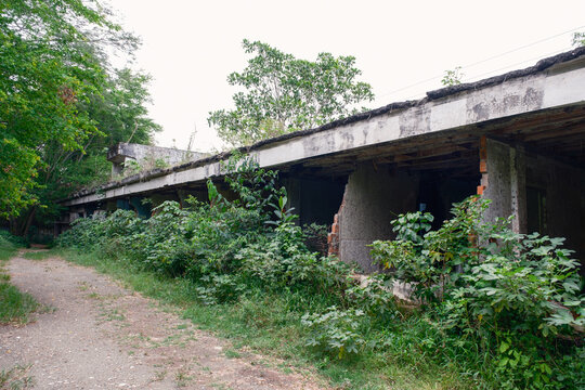 Abandoned hospital in Armero, Tolima