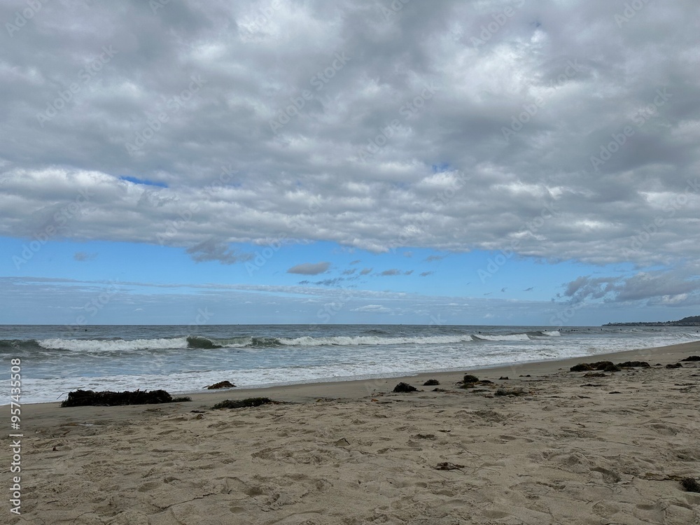 Wall mural storm on the beach