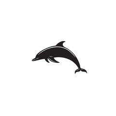 Obraz premium dolphin in cartoon, doodle style . Image for t-shirt, web, mobile apps and ui. Isolated 2d vector illustration in logo, icon, sketch style, Eps 10, black and white. AI Generative