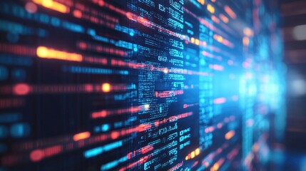 Fototapeta premium Software development and programming concepts abstracted visually