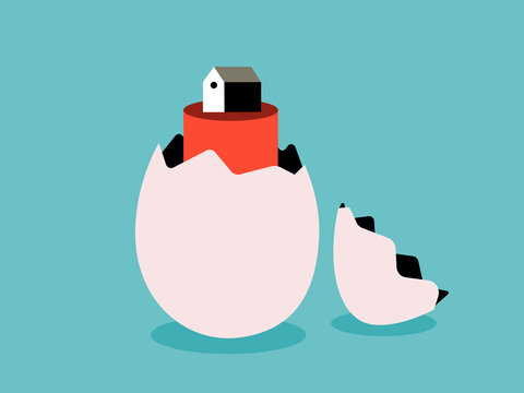 Home on elevated place