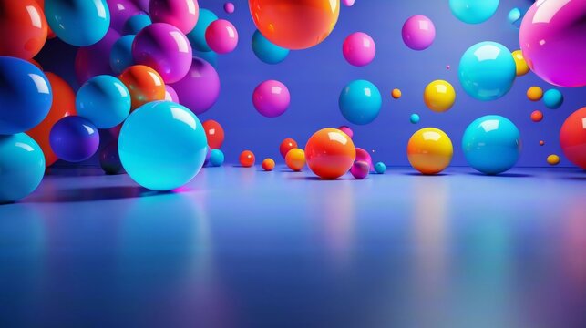 Floating Balloons in the Air