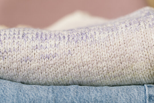 Folded laundry
