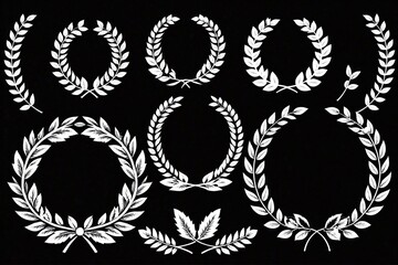 laurel wreath vector