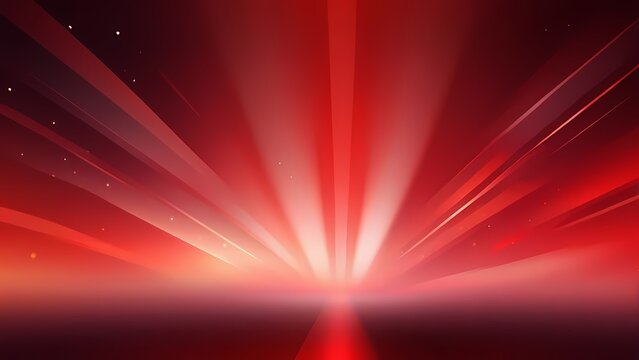 red background with rays