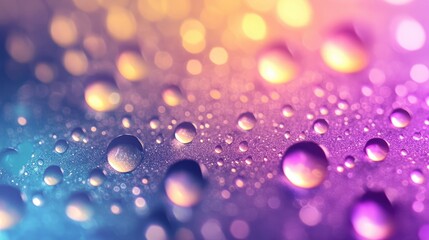 Shiny dew background with a gradient of shimmering circles, moving from dark shadows to brilliant highlights, creating a mesmerizing effect -