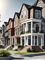 Fototapeta premium modern house in the country real estate