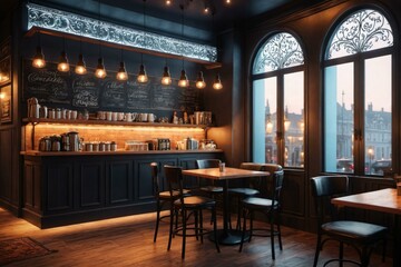 Fototapeta premium interior of restaurant